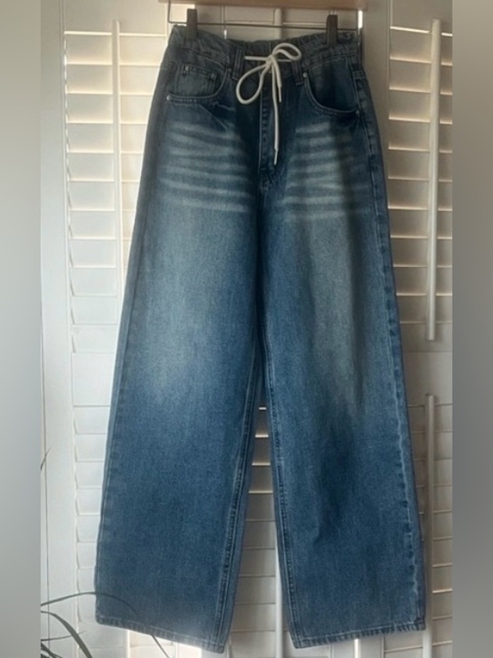 Commense Denim Flare Jeans With Drawstring waist BNWT